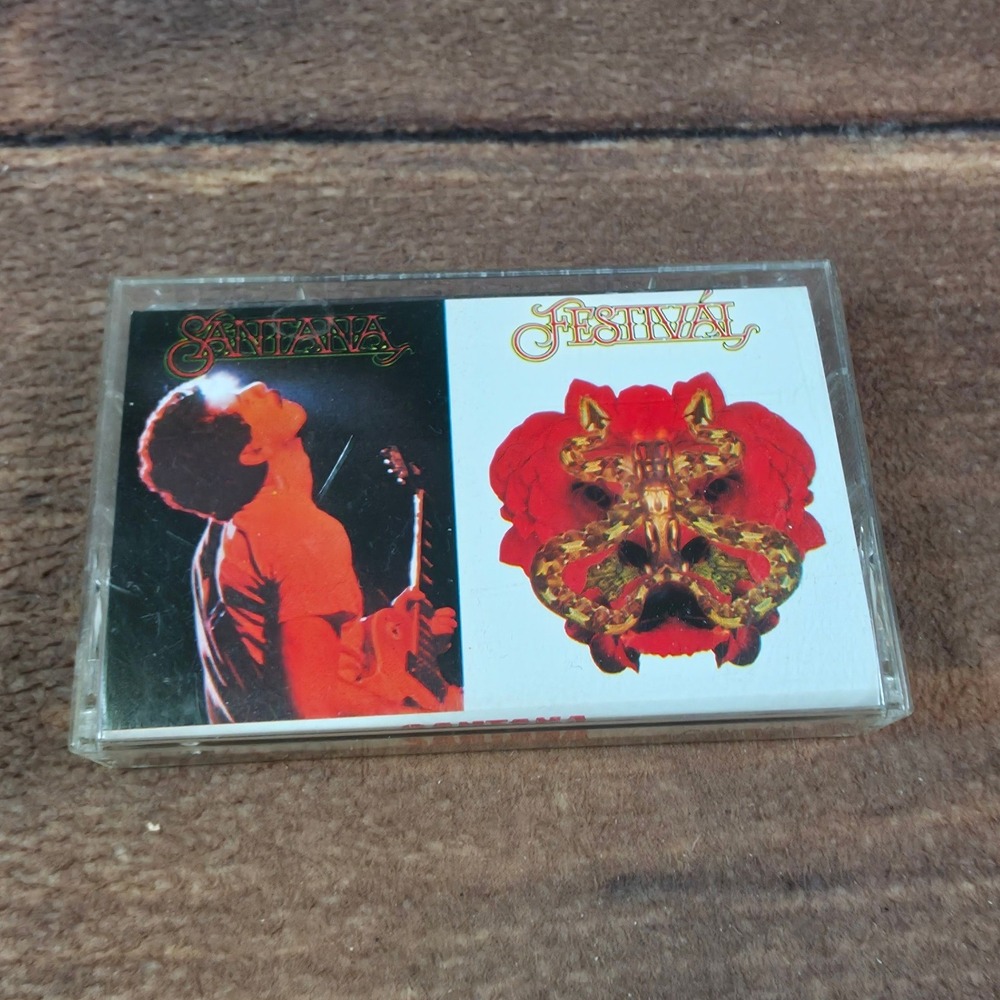 Santana Festival Cassette Tape OS Black Good 1977 Columbia PCT 34423
